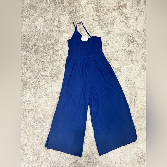 Anrabess One Shoulder High Waist Wide Leg Jumpsuit With Pockets Size L - Picture 8 of 9